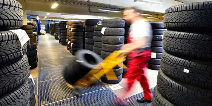 Stockage des pneus